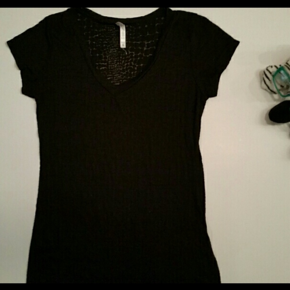 Gator see through black tshirt